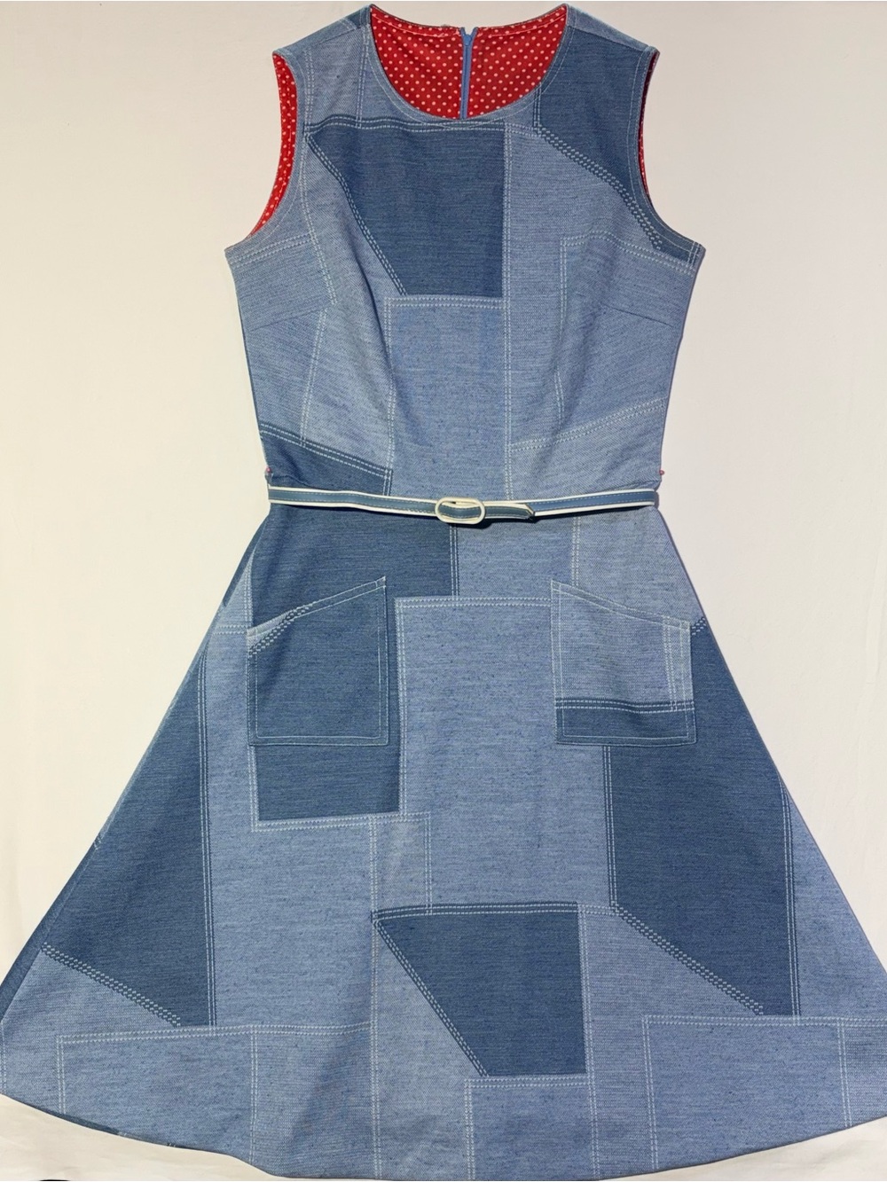Vintage 1970 Union Made Patchwork Dress